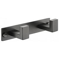 Планка с 2 крючками Grocenberg AC0012BG, графит