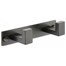 Планка с 2 крючками Grocenberg AC0012BG, графит