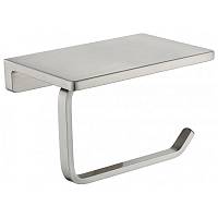 Держатель для туалетной бумаги с полочкой Grocenberg AC0027NK, никель