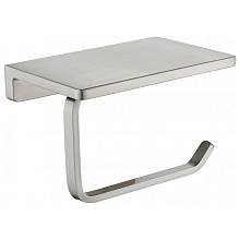 Держатель для туалетной бумаги с полочкой Grocenberg AC0027NK, никель