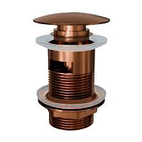 Донный клапан для раковины с переливом Knotlor BM9011RB, бронза