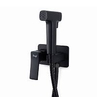 Гигиенический душ со смесителем FRAP F2084-6, черный