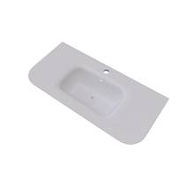 Раковина встраиваемая Knotlor ОБЛАКО FWB211000WY, матовый белый, 100 см