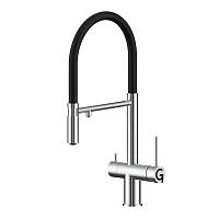 Смеситель для кухни с подключением фильтра Rivelato Adria 1523517, хром