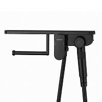 Гигиенический душ со смесителем и полочкой GAPPO G7295-16, черный