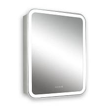 Зеркало-шкаф Silver Mirrors Фиджи 50 - 4.2 правый (часы, ТХ, сенсорный выключатель)