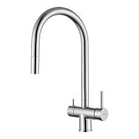 Смеситель для кухни с подключением фильтра Rivelato Trevi 2433505, хром