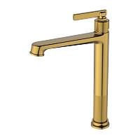Смеситель для раковины высокий Haiba HB11797-5, брашированное золото