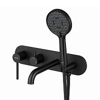 Смеситель для ванны встраиваемый GAPPO G3306-6, черный