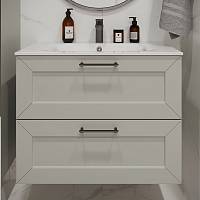 Тумба с раковиной подвесная (80см) Terminus Victoria VIC10802900301O, белый