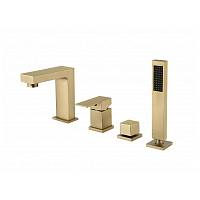 Смеситель на борт ванны Groсenberg GB6008-1MG, матовое золото