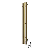 Полотенцесушитель электрический Terminus Стойка TRES круг 120, золото арт