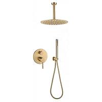 Душевая система встраиваемая (без излива) Grocenberg GB5099MG-4, матовое золото