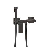 Гигиенический душ со смесителем Knotlor FHS02S0GM, вороненая сталь