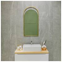 Зеркало Silver Mirrors Hanna 500х1000 (металлическая рама, цвет золото)