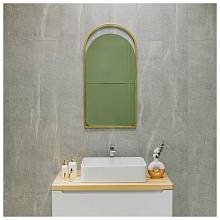 Зеркало Silver Mirrors Hanna 500х1000 (металлическая рама, цвет золото)