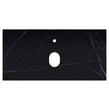Столешница La Fenice Granite Black Olive Light Lappato Terra 100 см, черная