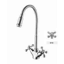 Смеситель для кухни с гибким изливом D-Lin D156819-Q, хром