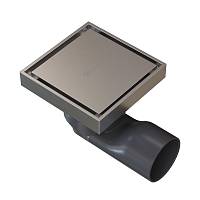 Душевой трап точечный Knotlor SDSS100BS, матовая сталь