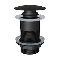Донный клапан для раковины без перелива Knotlor BM9010BL, черный