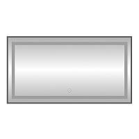 Зеркало с подсветкой LED Fixsen FX-2120F прямоугольное 120х80 см, графит