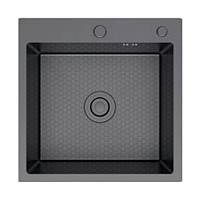 Кухонная мойка FRAP FS5050-9, оружейная сталь