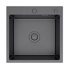 Кухонная мойка FRAP FS5050-9, оружейная сталь