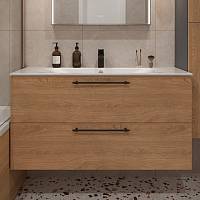 Тумба с раковиной подвесная (120см) Terminus Venta VEN101202300001O, шпон/дуб