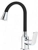 Смеситель для кухни с гибким изливом и режимом душ FRAP F4486, хром