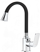 Смеситель для кухни с гибким изливом и режимом душ FRAP F4486, хром