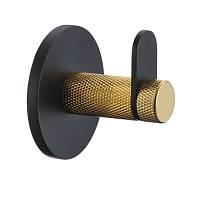 Крючок для ванной комнаты Savol S-002153HB, черный/золото