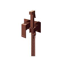 Гигиенический душ со смесителем встраиваемый Knotlor FHS02S1RB, бронза