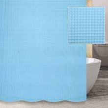Штора для ванной комнаты Savol S-3DB, голубой