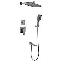 Душевая система встраиваемая Fmark FS8748-3Q, графит