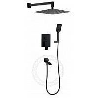 Душевая система встраиваемая FILARETE Waterfall FL1010BL, черный