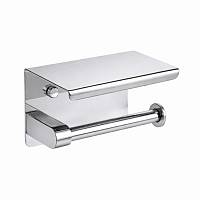 Держатель для туалетной бумаги с полочкой Maretti PB51P113, хром