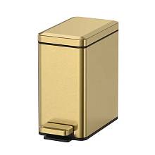 Мусорное ведро Raglo R361.606.03 с педалью для открывания, сатин золотой