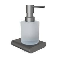 Дозатор жидкого мыла Knotlor LD101GM, оружейная сталь