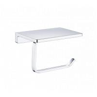 Держатель для туалетной бумаги с полочкой Grocenberg AC0027CR, хром