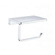 Держатель для туалетной бумаги с полочкой Grocenberg AC0027CR, хром