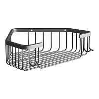 Полка угловая для ванной Shevanik SW01T, оружейная сталь