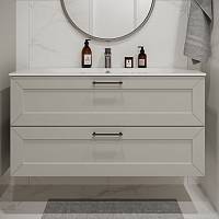 Тумба с раковиной подвесная (120см) Terminus Victoria VIC101202900301O, белый