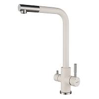 Смеситель для кухни с подключением фильтра GranFest Z-5421, белый