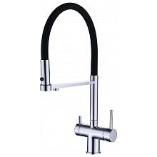 Смеситель для кухни с гибким изливом Grocenberg GB4095CR, хром