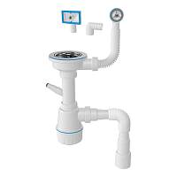 Сифон для кухонной мойки с переливом Nova NV1049