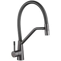 Смеситель для кухни с гибким изливом Fmark FS0352Q-06, графит