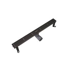 Душевой трап линейный Knotlor SDRW0600LGM, вороненая сталь