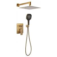 Душевая система встраиваемая (без излива) Hansberge H6070BR, бронза