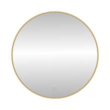 Зеркало с подсветкой LED Fixsen FX-1080G круглое 80х80 см, золотой сатин