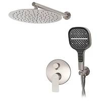 Душевая система встраиваемая (без излива) Hansberge H6090NK, никель